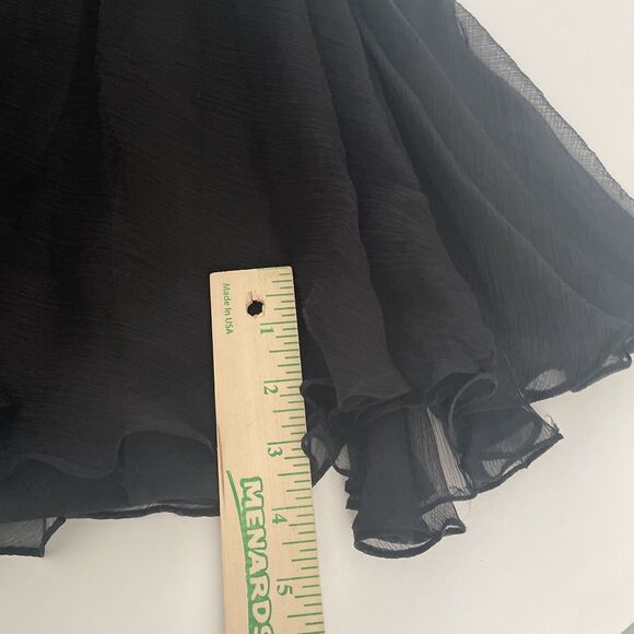 Tadashi Shoji Collection Silk Cocktail Party Dress Size 10 Pleated Chiffon - Picture 16 of 16